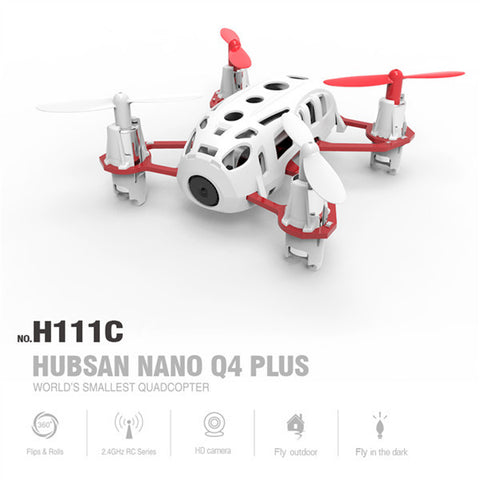 Hubsan H111C Nano Q4 Plus With 720P HD Camera 3D Flips RC Quadcopter RTF