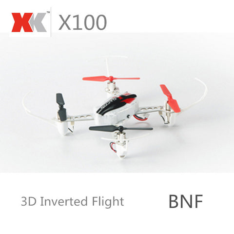 XK X100 With 3D 6G Mode Inverted Flight 2.4G 4CH 6 Axis LED RC Quadcopter BNF And RTF