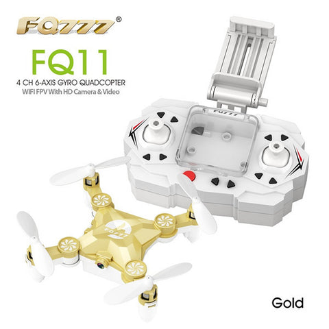 FQ777 FQ11W  Wifi FPV With Foldable Arm 3D Mini 2.4G 4CH 6 Axis Headless Mode RC Quadcopter RTF