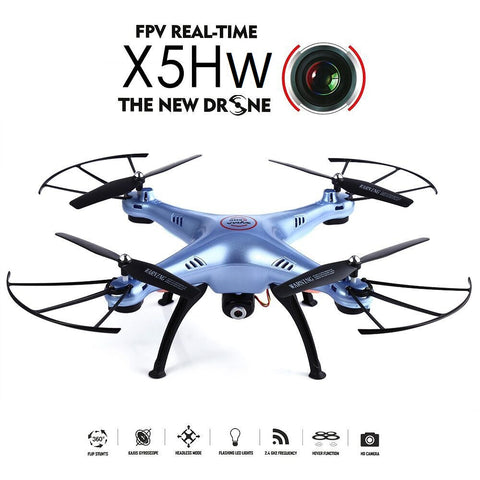 Syma X5HW WIFI FPV With HD Camera Altitude Mode 2.4G 4CH 6Axis RC Quadcopter RTF