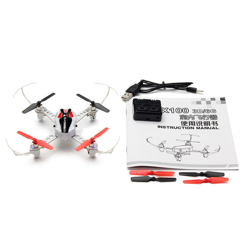 XK X100 With 3D 6G Mode Inverted Flight 2.4G 4CH 6 Axis LED RC Quadcopter BNF And RTF