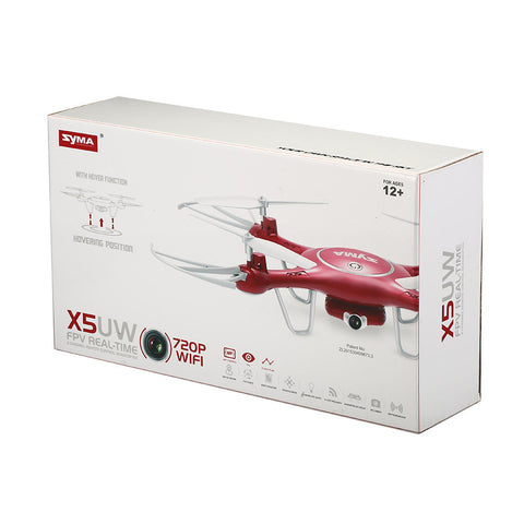 SYMA X5UW 720P WIFI FPV With 2MP HD Camera With Altitude Mode RC Quadcopter RTF