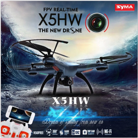 Syma X5HW WIFI FPV With HD Camera Altitude Mode 2.4G 4CH 6Axis RC Quadcopter RTF