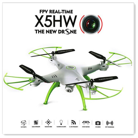 Syma X5HW WIFI FPV With HD Camera Altitude Mode 2.4G 4CH 6Axis RC Quadcopter RTF