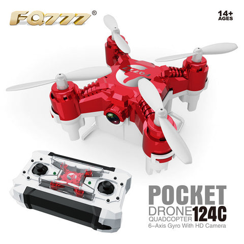 FQ777-124C MINI With 2.0MP HD Camera With Switchable Controller RC Quadcopter RTF