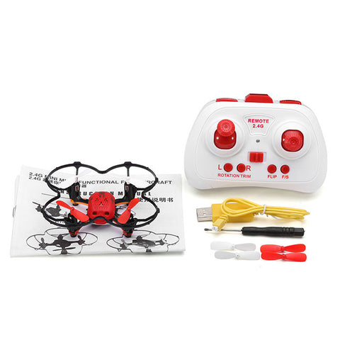 Global Drone GW008 Mini Skull 2.4G 4CH 6Axis Automatic Parallel System 3D Rolling RC Quadcopter