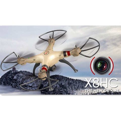 Syma X8HC With 2MP HD Camera 2.4G 4CH 6Axis Altitude Hold Headless Mode RC Quadcopter RTF