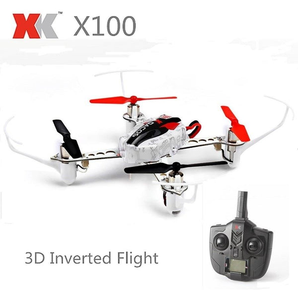 XK X100 With 3D 6G Mode Inverted Flight 2.4G 4CH 6 Axis LED RC Quadcopter BNF And RTF