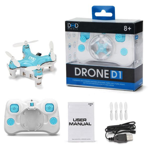 DHD D1 Drone Smallest Headless Mode 2.4G 4CH 6Axis RC Quadcopter RTF