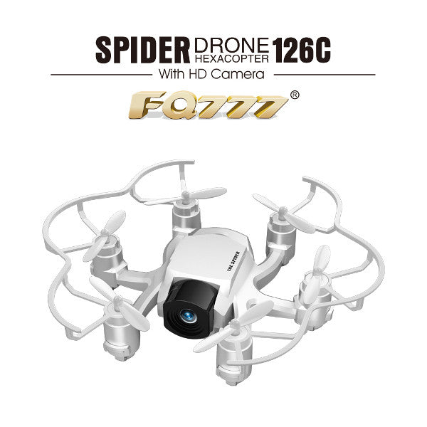 FQ777-126C Mini Spider With 2.0MP HD Camera Dual Mode One Key to Return RC Hexacopter RTF