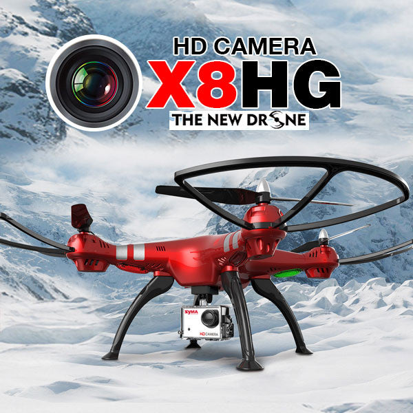 Syma X8HG With 8MP HD Camera Altitude Hold Mode 2.4G 4CH 6Axis RC Quadcopter RTF