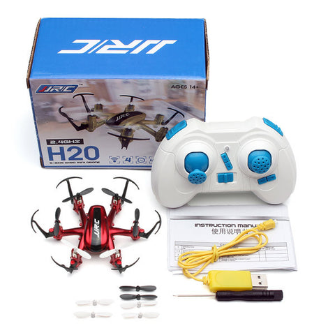 JJRC H20 Nano Hexacopter 2.4G 4CH 6Axis Headless Mode RTF Mode 2 Red+Gift Box