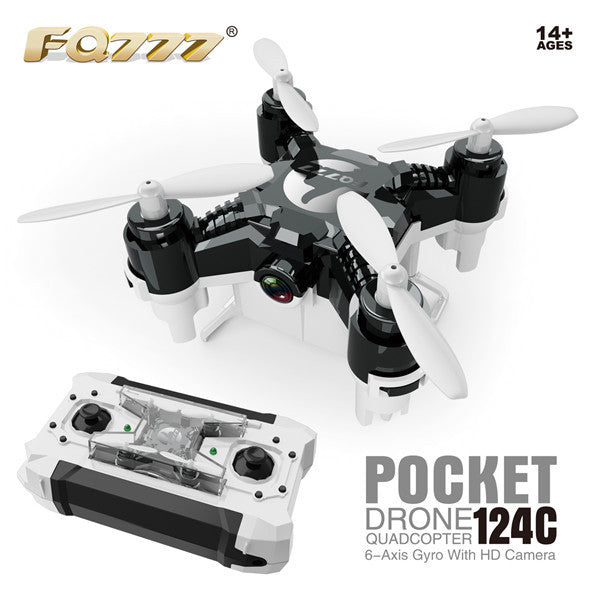 FQ777-124C MINI With 2.0MP HD Camera With Switchable Controller RC Quadcopter RTF