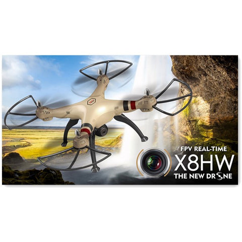 Syma X8HW WIFI FPV With 1MP HD Camera 2.4G 4CH 6Axis Altitude Hold RC Quadcopter RTF